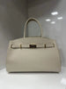 Italian Light Blue Leather Top Handle Bag
