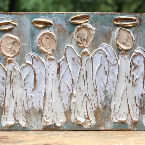 Hand Painted Myriad Angels