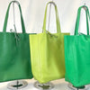 Summer Italian Leather Solid Tote